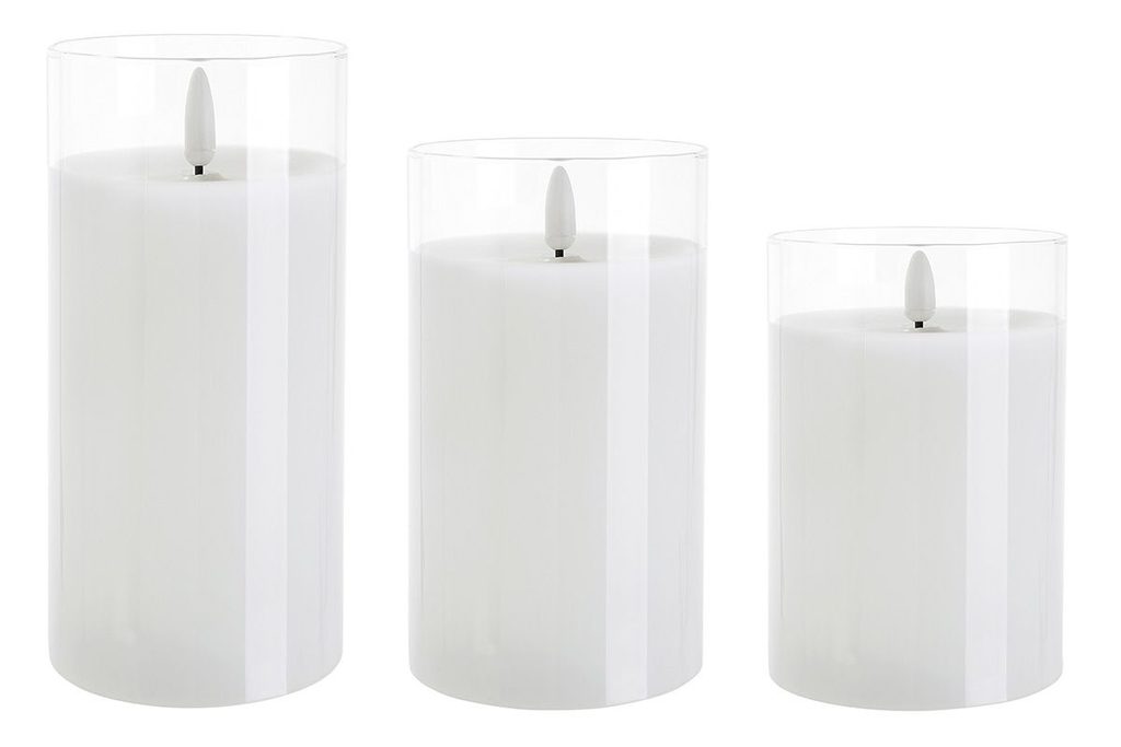 Homedesignshop.sk - Dekoračné sviečka s LED osvetlením biela 1ks, 3 druhy -  GILDE - Dekoratívne sviečky - Bytové doplnky - Eshop s interiérovými  doplnkami