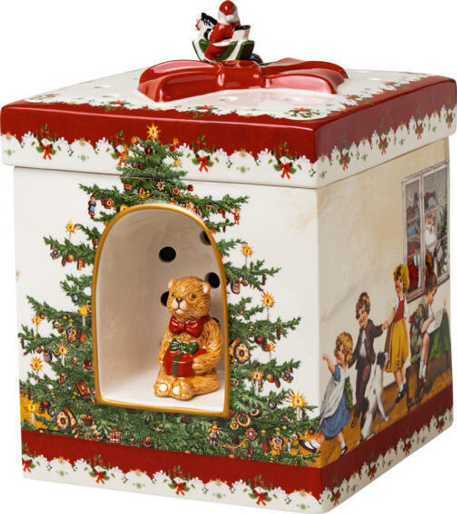 Homedesignshop.sk - Christmas Toys hracia skrinka / svietnik, darček s  motívom detí, 17x17x21,5 cm, Villeroy & Boch - VILLEROY & BOCH - Vianočné  dekorácie - Vianoce - Eshop s interiérovými doplnkami