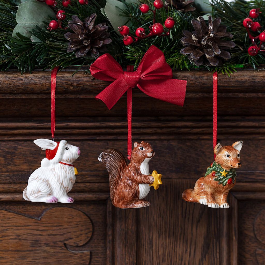 Homedesignshop.cz - Nostalgic Ornaments vánoční závěsná dekorace, jelení  rodinka, 3 ks, Villeroy & Boch - VILLEROY & BOCH - Vánoční ozdoby - Vánoce  - Eshop s interierovými doplňky