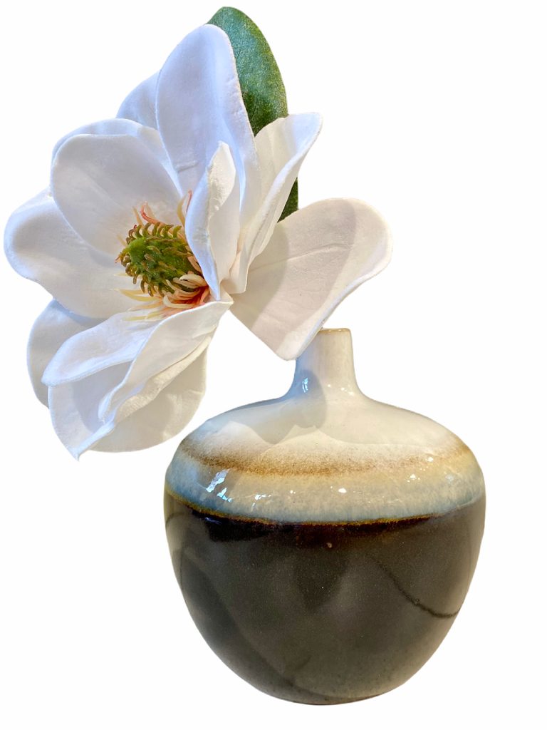 Homedesignshop.cz - váza Iris 17 cm bílo hnědá - SIA - Vázy a mísy - Bytové  doplňky - Eshop s interierovými doplňky