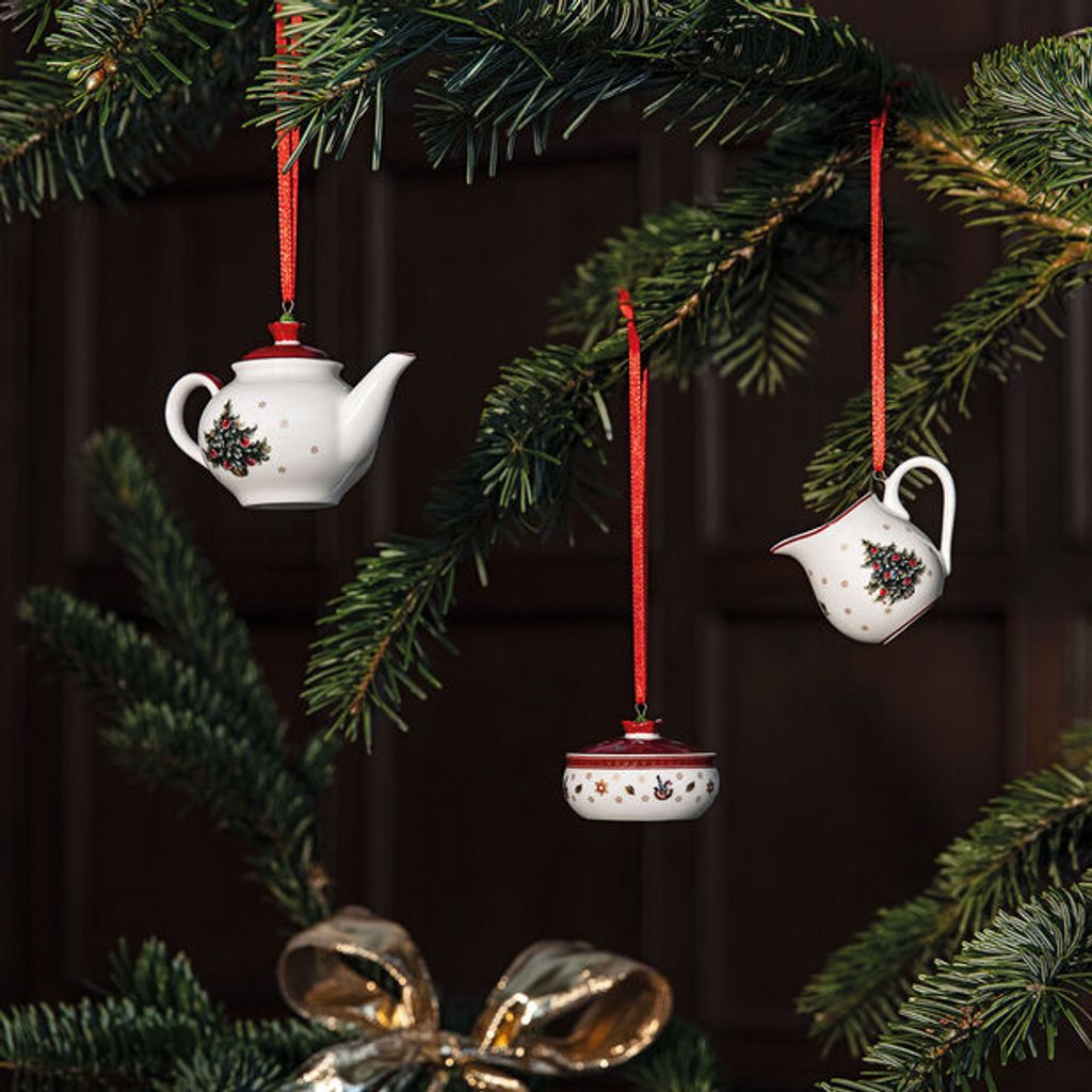 Homedesignshop.cz - Toy's Delight Decoration Vánoční závěsná dekorace  Kávový servis 3ks, Villeroy & Boch - VILLEROY & BOCH - Vánoční ozdoby -  Vánoce - Eshop s interierovými doplňky