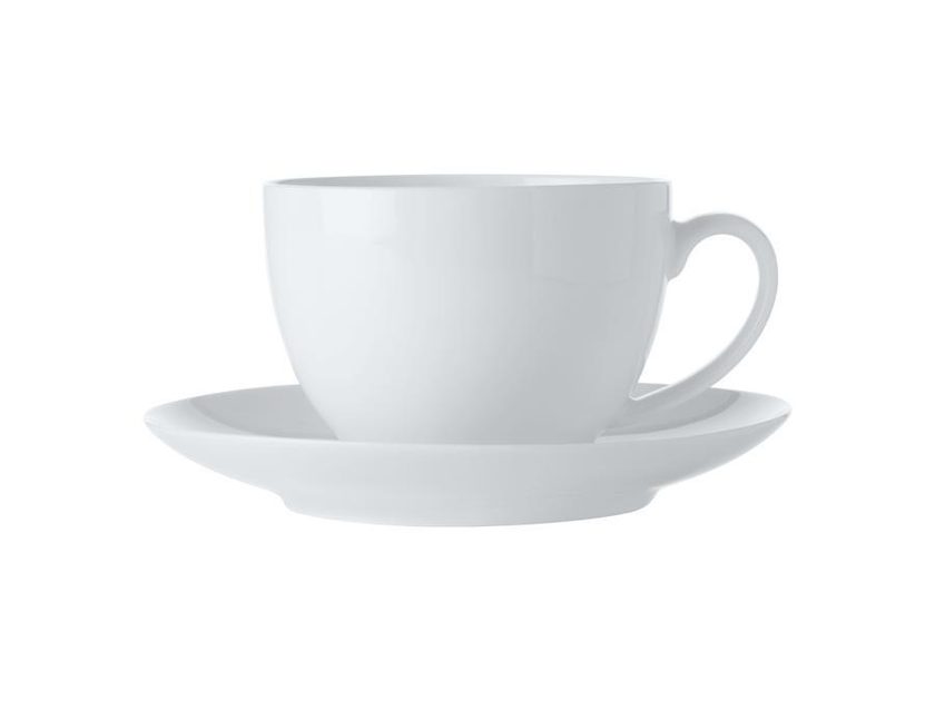Šálek s podšálkem na kávu 280ml White Basic, Maxwell & Williams - MAXWELLl  & WILLIAMS - Šálky a hrnky na kávu - Káva a čaj - Eshop s interierovými  doplňky - Homedesignshop.cz
