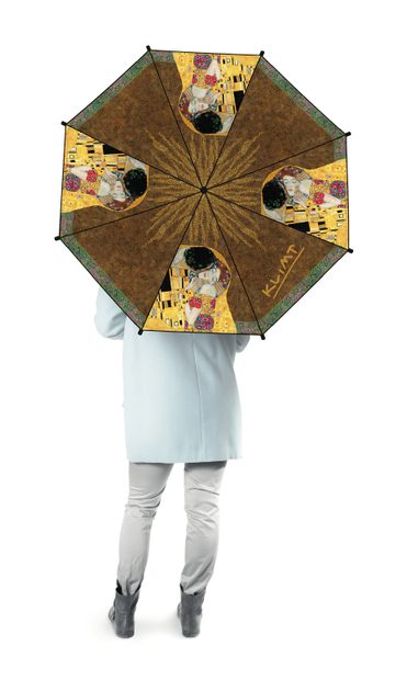 Skládací deštník The Kiss - Gustav Klimt, Ø 90cm - PLUMERIA - Deštníky -  Osobní doplňky - Eshop s interierovými doplňky - Homedesignshop.cz