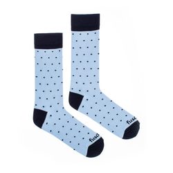 Homedesignshop.cz - Pánské ponožky Gentleman Blankytný Bambus - FUSAKLE -  Veselé ponožky - Osobní doplňky - Eshop s interierovými doplňky