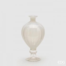 Skleněná váza Anfora bílá, 38x20 cm - EDG - Vázy a mísy - Bytové doplňky -  Eshop s interierovými doplňky - Homedesignshop.cz