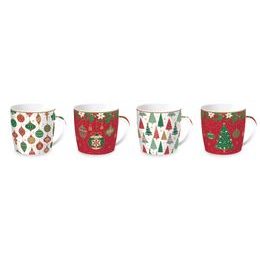 Vánoční porcelánový hrnek 350ml Jingle Bells 1ks, Easy Life