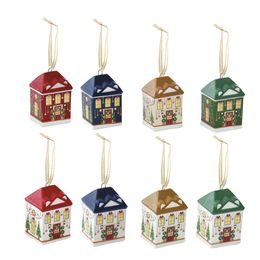 Vianočná keramická ozdoba domček nízký Festival Avenue 1ks, Easy Life