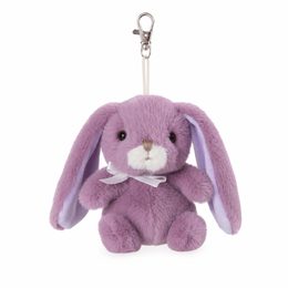 Klíčenka plyšový zajíček Bouncy Bunny tmavě fialový