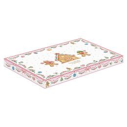 Vánoční porcelánový servírovací podnos White Elegance 35x15cm, Easy Life