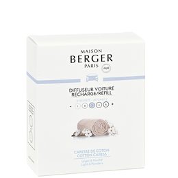 Maison Berger Paris - Keramická náplň vône do auta Bavlnená starostlivosti, 2ks