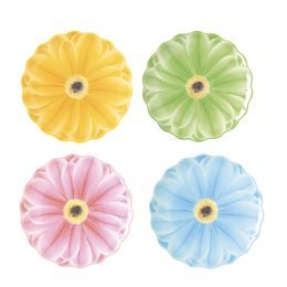 Jarní sada talířů gerbery pastelové 4ks Bouquet 21 cm, Easy Life