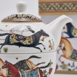 Porcelánová souprava čaj pro jednoho Ambra, 13x12 cm