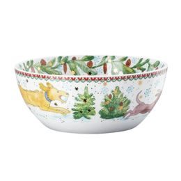 Vánoční porcelánová ozdoba mini koule, Herní dýchánek, Vánoční radovánky 2025, 5 cm, Rosenthal