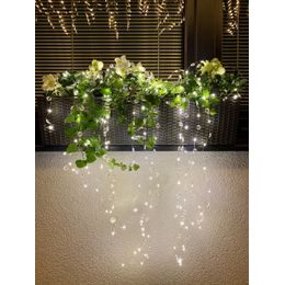 Vánoční dekorace hvězda na zapíchnutí do květináče 110 LED, 60x38 cm