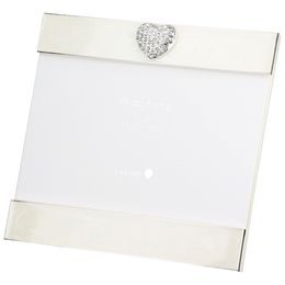 Fotorámeček se stříbrným srdcem, 1,5x15x14,5 cm