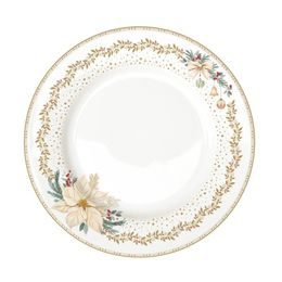 Vánoční jídelní talíř White Elegance 26,5cm, Easy Life