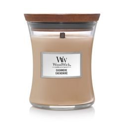 WoodWick - Cashmere sviečka, stredná váza 275 g