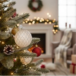 Vánoční porcelánová ozdoba na stromeček Zvonek Christmas Lights 12 cm, Rosenthal