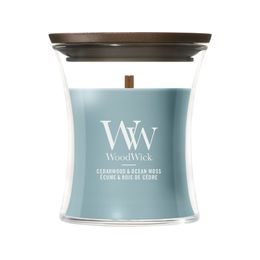 WoodWick - Cedarwood & Ocean Moss svíčka, váza malá 85 g