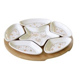 Vánoční porcelánová servírovací sada misek Christmas Lights 25cm, Easy Life