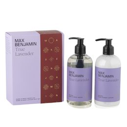 Max Benjamin - Dárková sada tekuté mýdlo a mléko na ruce a tělo True Lavender 2x300ml