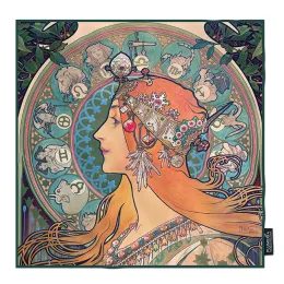 Hedvábný šátek Spring, Alfons Mucha