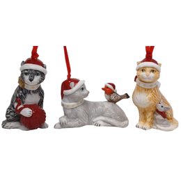 Nostalgic Ornaments vánoční závěsné ozdoby kočky, 3 ks, Villeroy & Boch