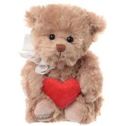 Plyšový medvedík Lovely Anton so srdcom, 25 cm