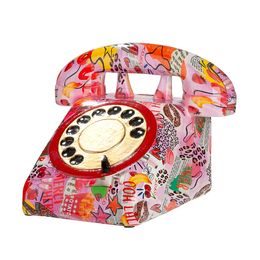 Dekorace pokladnička ve tvaru telefonu Ooh Lala, 16,5x20x15 cm