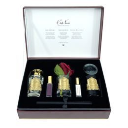 Côte Noire - Herringbone svíčka Tiffany Blue & Gold s šátkem, Perská limetka