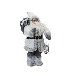 Vianočná dekorácia figúrka Santa v kabáte, 26x18x60 cm