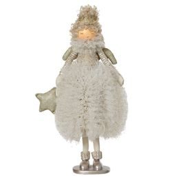 Vianočná dekorácia anjel Bella champagne, 22x18x43 cm