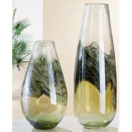 Keramická váza Organic zelená, 21x19x19 cm
