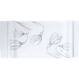 Běhoun na stůl Black Drops bílý 50x150cm, Sander