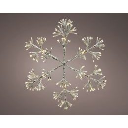Vánoční LED osvětlení s blikajícím efektem sněhové vločky, 5x72x78 cm