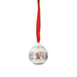 Vánoční skleněná ozdoba perníková chaloupka, 6,5x10x8,5 cm