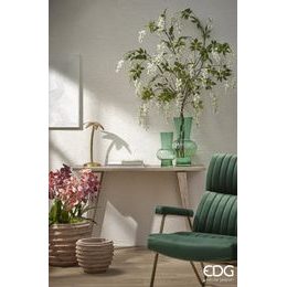 Skleněná váza Arturo modrá, 64x40 cm