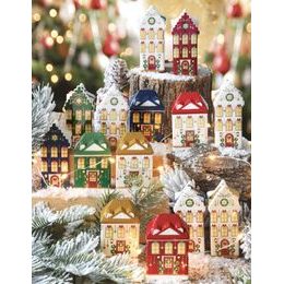 Vianočná sklenená ozdoba s bodkami ružová/zelená 1ks, 8 cm