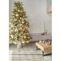 Vianočná sklenená špička na stromček zlatá 1ks, 31x8 cm