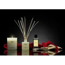 Woodwick - Darčekový set 2ks sklo strednej Fireside, Linen, 275 g