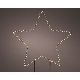 Vánoční dekorace hvězda na zapíchnutí do květináče 180 LED, 60x58 cm