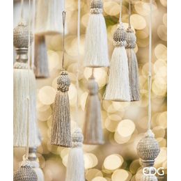 Vánoční dekorace světelný strom 320 LED bílý, 90 cm