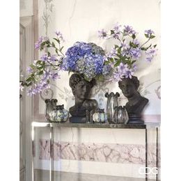 Sklenená váza Arturo modrá, 75x25 cm
