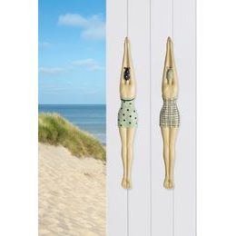 Dekorace figurka plavkyně Becky v bílých plavkách 1ks, 9x8x20,5 cm