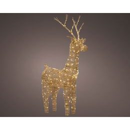 Vánoční světelný věnec zlatý 720 LED, 60 cm