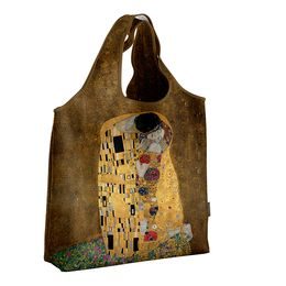 Nákupní látková taška The Kiss Gustav Klimt, 42x42x8 cm
