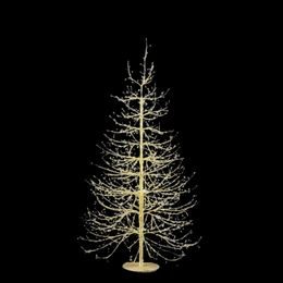 Vánoční dekorace světelný strom 1440 LED zlatý, 150x105 cm