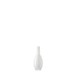 Skleněná váza Beauty bílá, 18 cm