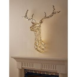 Vánoční světelný věnec zlatý 720 LED, 60 cm