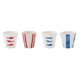 Porcelánová sada hrnků na espresso bez ucha 4ks Caffe Fantasia 60 ml, Easy Life